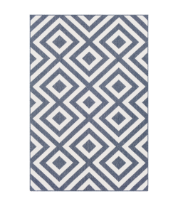 Surya Alfresco ALF9657 Charcoal White Area Rug 7 ft. 3 in. X 10 ft. 6 in. Rectangle