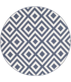 Surya Alfresco ALF9657 Charcoal White Area Rug 8 ft. 10 in. Round