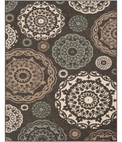 Surya Alfresco ALF9668 Black Sea Foam Area Rug 7 ft. 3 in. X 10 ft. 6 in. Rectangle