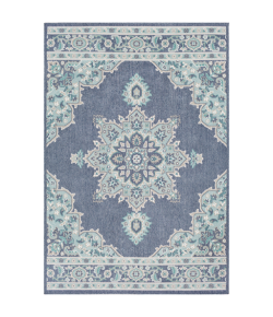 Livabliss Alfresco ALF9670 Charcoal Aqua Area Rug 8 ft. 10 in. X 12 ft. 10 in. Rectangle