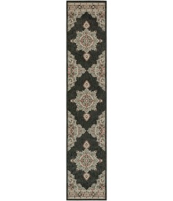 Livabliss Alfresco ALF9671 Black Sea Foam Area Rug 2 ft. 5 in. X 11 ft. 10 in. Runner