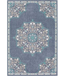 Livabliss Alfresco ALF9678 Charcoal Taupe Area Rug 5 ft. 3 in. Round