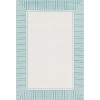 Livabliss Alfresco ALF9680 Teal White Area Rug 2 ft. 5 in. X 11 ft. 10 in. Runner