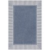 Livabliss Alfresco ALF9682 Charcoal White Area Rug 5 ft. 3 in. Round