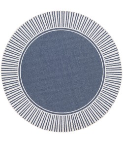 Surya Alfresco ALF9682 Charcoal White Area Rug 5 ft. 3 in. Round