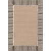 Livabliss Alfresco ALF9684 Camel Black Area Rug 7 ft. 3 in. Square
