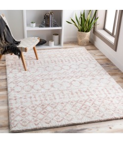 Livabliss Aliyah Shag ALH2301 Cream Pale Pink Area Rug 5 ft. 3 in. X 7 ft. 3 in. Rectangle