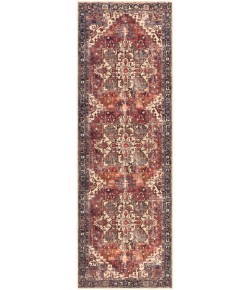Livabliss Amelie AML2308 Rust Dark Green Area Rug 2 ft. 7 in. X 7 ft. 10 in. Runner