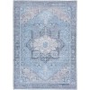 Livabliss Amelie AML2358 Sky Blue Light Gray Area Rug 5 ft. 3 in. X 7 ft. 3 in. Rectangle