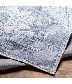 Livabliss Amelie AML2358 Sky Blue Light Gray Area Rug 2 ft. 7 in. X 14 ft. Runner