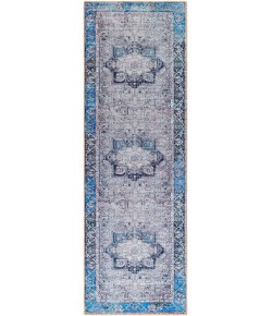 Livabliss Amelie AML2359 Lavender Navy Area Rug 2 ft. 7 in. X 16 ft. Runner