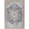 Livabliss Amelie AML2360 Ink Blue Medium Brown Area Rug 5 ft. 3 in. X 7 ft. 3 in. Rectangle
