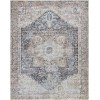 Livabliss Amelie AML2360 Ink Blue Medium Brown Area Rug 7 ft. 10 in. X 10 ft. 2 in. Rectangle