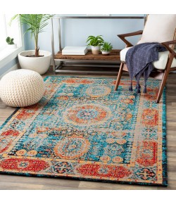Surya Amsterdam AMS1009 Bright Blue Saffron Area Rug 5 ft. X 7 ft. 6 in. Rectangle