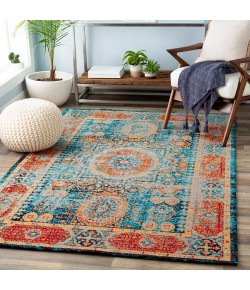 Surya Amsterdam AMS1009 Bright Blue Saffron Area Rug 2 ft. X 3 ft. Rectangle