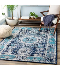 Surya Amsterdam AMS1013 Navy Light Gray Area Rug 2 ft. X 3 ft. Rectangle