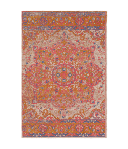 Surya Amsterdam AMS1016 Bright Pink Ivory Area Rug 8 ft. X 10 ft. Rectangle