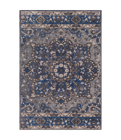Surya Amsterdam AMS1017 Navy Charcoal Area Rug 2 ft. X 3 ft. Rectangle