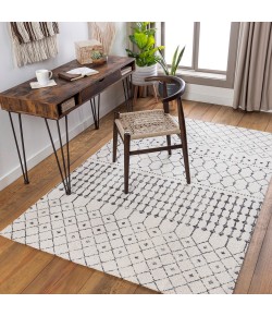 Surya Amsterdam AMS1027 Black Cream Area Rug 8 ft. X 10 ft. Rectangle