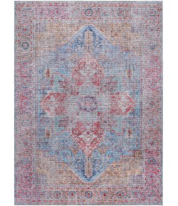 Livabliss Atlanta ANL2303 Brick Red Teal Area Rug 6 ft. 7 in. X 9 ft. Rectangle