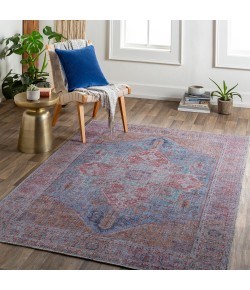 Livabliss Atlanta ANL2303 Brick Red Teal Area Rug 6 ft. 7 in. X 9 ft. Rectangle