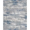 Livabliss Andorra ARD2301 Medium Gray Dark Blue Area Rug 5 ft. 3 in. X 7 ft. 3 in. Rectangle