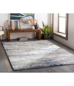Livabliss Andorra ARD2301 Medium Gray Dark Blue Area Rug 5 ft. 3 in. X 7 ft. 3 in. Rectangle