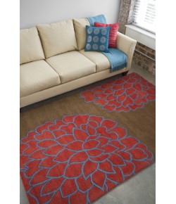 Surya Artist Studio ART206 Burnt Orange Dark Brown Area Rug 9 ft. X 13 ft. Rectangle