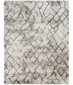 Livabliss Alta Shag ASG2300 White Light Gray Area Rug 7 ft. 10 in. X 10 ft. Rectangle
