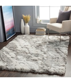 Livabliss Alta Shag ASG2301 Medium Gray Light Gray Area Rug 6 ft. 7 in. X 9 ft. Rectangle