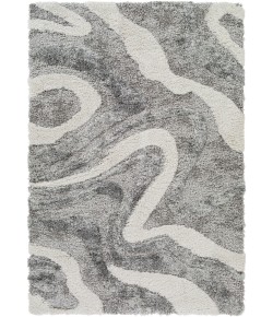 Livabliss Alta Shag ASG2303 Charcoal White Area Rug 7 ft. 10 in. X 10 ft. Rectangle