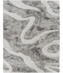 Livabliss Alta Shag ASG2303 Charcoal White Area Rug 7 ft. 10 in. X 10 ft. Rectangle