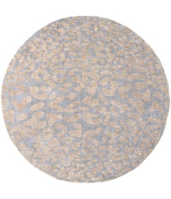 Livabliss Athena ATH5001 Medium Gray Taupe Area Rug 6 ft. Round