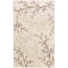 Livabliss Athena ATH5008 Taupe Dark Brown Area Rug 2 ft. X 4 ft. Hearth