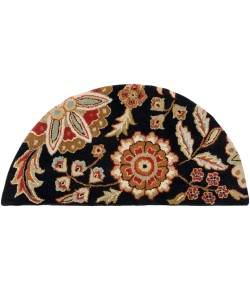 Livabliss Athena ATH5017 Black Garnet Area Rug 2 ft. X 4 ft. Hearth