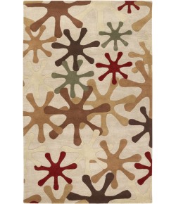 Surya Athena ATH5019 Camel Dark Red Area Rug 9 ft. 9 in. Round