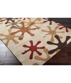 Surya Athena ATH5019 Camel Dark Red Area Rug 9 ft. 9 in. Round