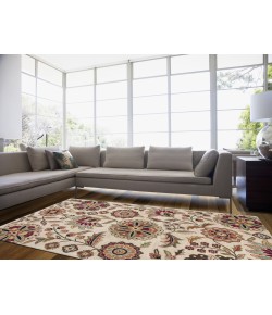 Livabliss Athena ATH5035 Dark Brown Dark Red Area Rug 6 ft. Round