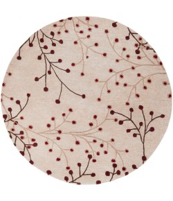 Livabliss Athena ATH5053 Burgundy Camel Area Rug 6 ft. Round