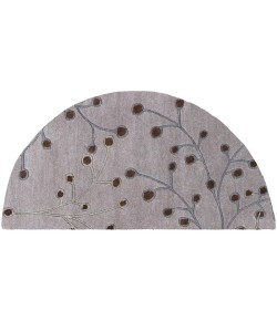 Livabliss Athena ATH5055 Medium Gray Dark Brown Area Rug 2 ft. X 4 ft. Hearth