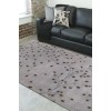 Livabliss Athena ATH5055 Medium Gray Dark Brown Area Rug 6 ft. Round