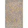Livabliss Athena ATH5060 Taupe Mustard Area Rug 2 ft. X 4 ft. Hearth