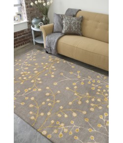 Livabliss Athena ATH5060 Taupe Mustard Area Rug 6 ft. Round