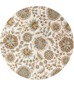 Livabliss Athena ATH5063 Denim Aqua Area Rug 8 ft. Round