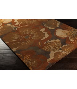 Surya Athena ATH5102 Rust Dark Brown Area Rug 9 ft. 9 in. Square
