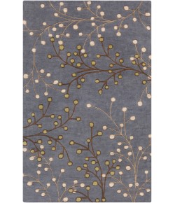 Livabliss Athena ATH5125 Navy Dark Brown Area Rug 2 ft. X 4 ft. Hearth