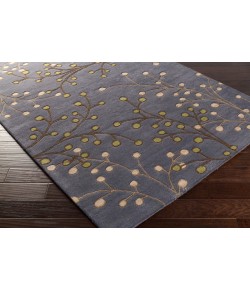 Livabliss Athena ATH5125 Navy Dark Brown Area Rug 6 ft. Round