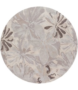 Livabliss Athena ATH5135 Taupe Light Gray Area Rug 6 ft. Round
