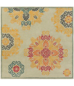 Surya Athena ATH5137 Light Sage Medium Green Area Rug 9 ft. 9 in. X 9 ft. 9 in. Square