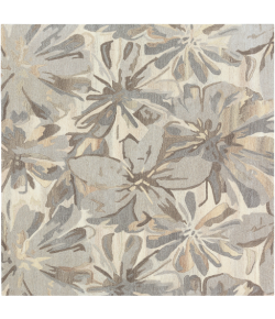 Livabliss Athena ATH5150 Taupe Charcoal Area Rug 4 ft. Square